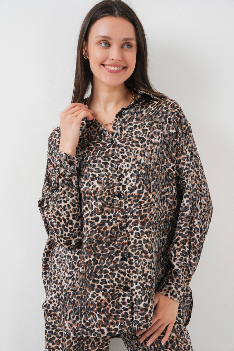 Leopard Print Bottom Suit - C.Brown - Brand: Bigdart - Women & Kids, Baby Clothes Wholesale - TheBS Women