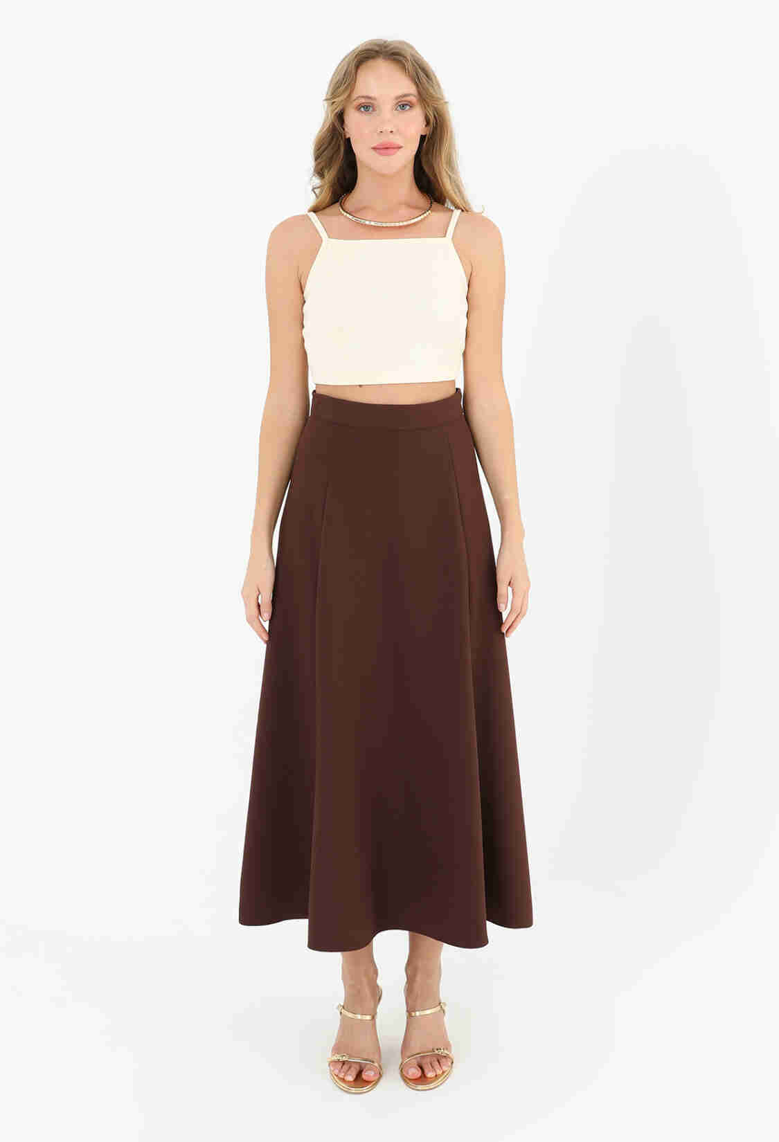 Women's Zipper Flared Skirt - Brand: Puane - Women & Kids, Baby Clothes Wholesale - TheBS Women