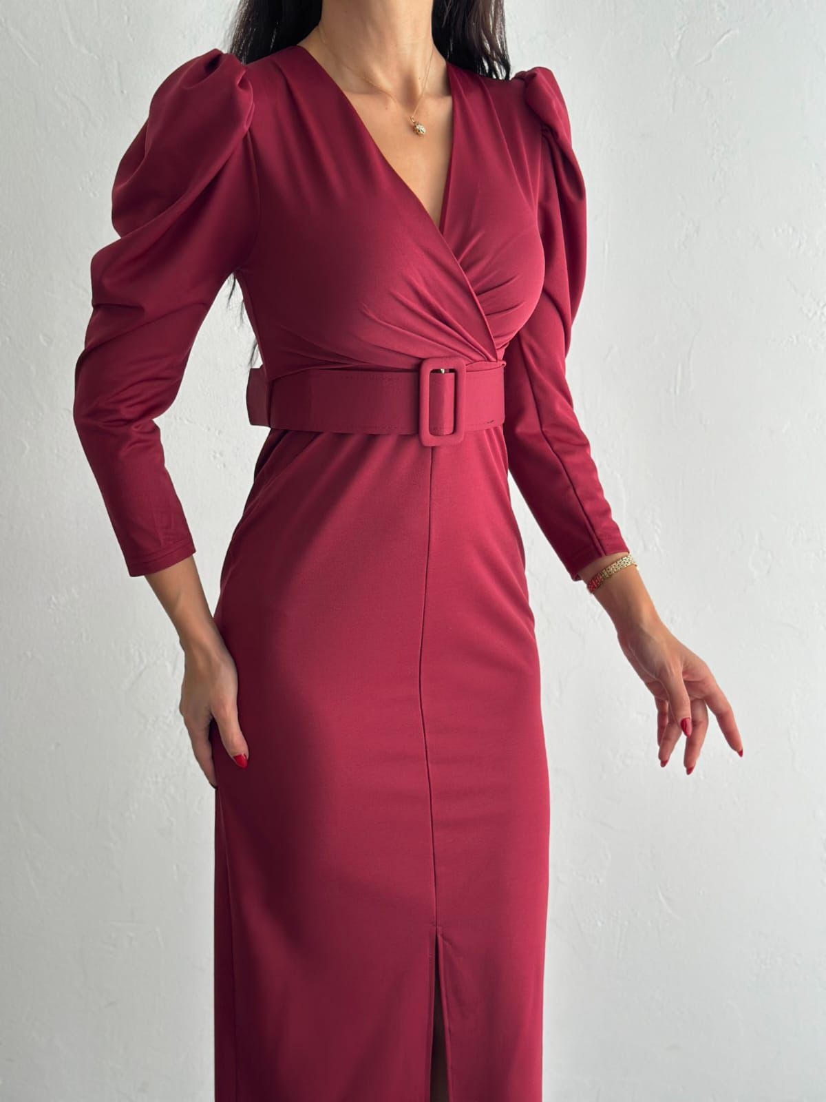 Front Slit Detail Dress - Producer: My Jest Fashion - Wholesale Women Clothes - TheBS Women