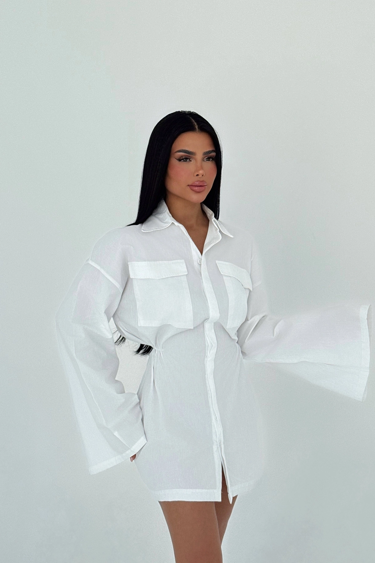Shirt Collar Dress - Producer: EYYO ATELIER - Wholesale Women Clothes - TheBS Women