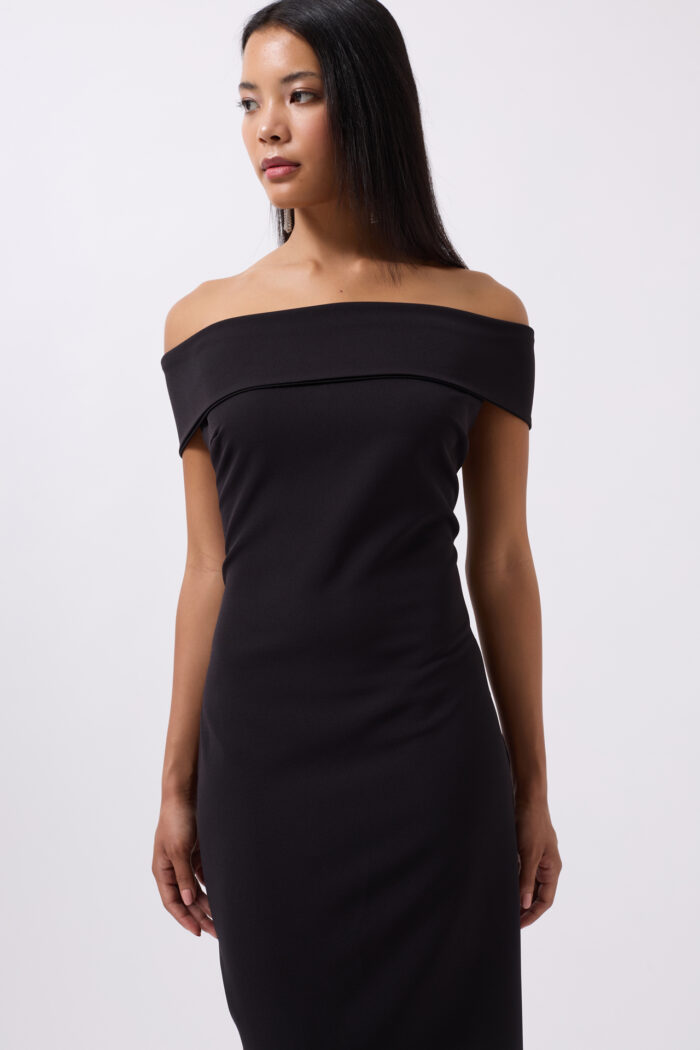 Shoulder Folding Detail Maxi Dress - Producer: Black Fashion - Wholesale Women Clothes - TheBS Women