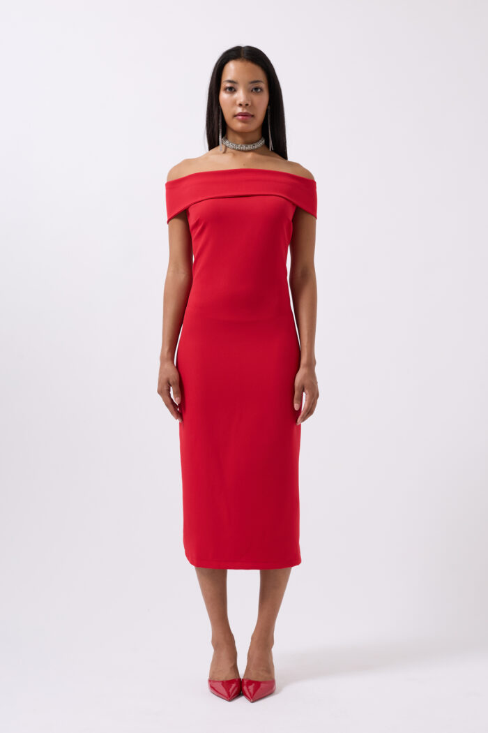 Shoulder Folding Detail Maxi Dress - Producer: Black Fashion - Wholesale Women Clothes - TheBS Women