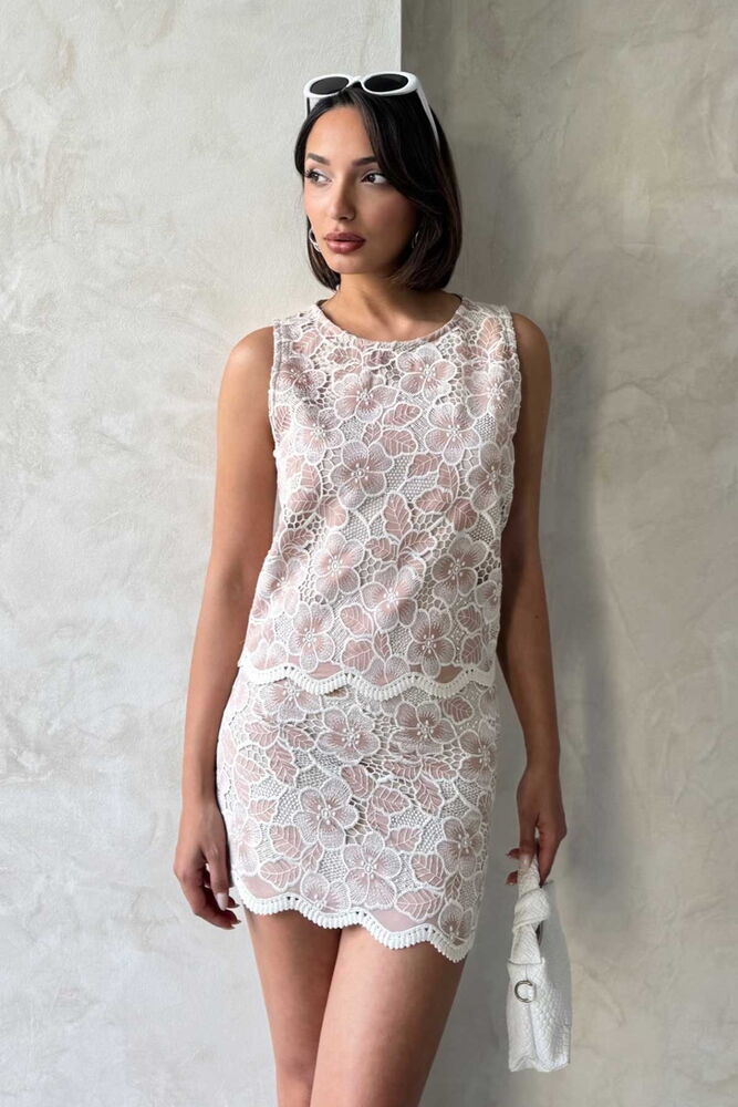 Lace Skirt - Powder - Producer: Topshow - Wholesale Women Clothes - TheBS Women
