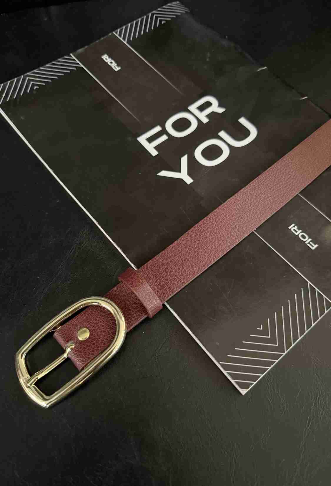 Transactions Asimetirlk Gold Buckle Women's Trouser BeltJacket BeltDress BeltShirt Belt - Brand: Fiori - Women & Kids, Baby Clothes Wholesale - TheBS Women