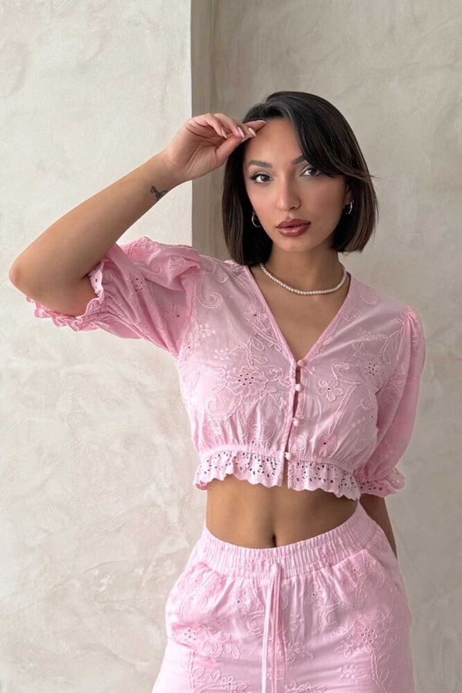 Floral Detailed Embroidered Blouse - Producer: Topshow - Wholesale Women Clothes - TheBS Women