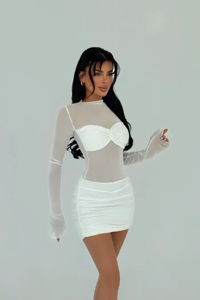 Transparent Mini Dress - Producer: EYYO ATELIER - Wholesale Women Clothes - TheBS Women