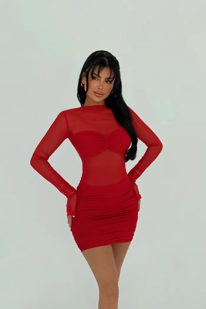 Transparent Mini Dress - Producer: EYYO ATELIER - Wholesale Women Clothes - TheBS Women