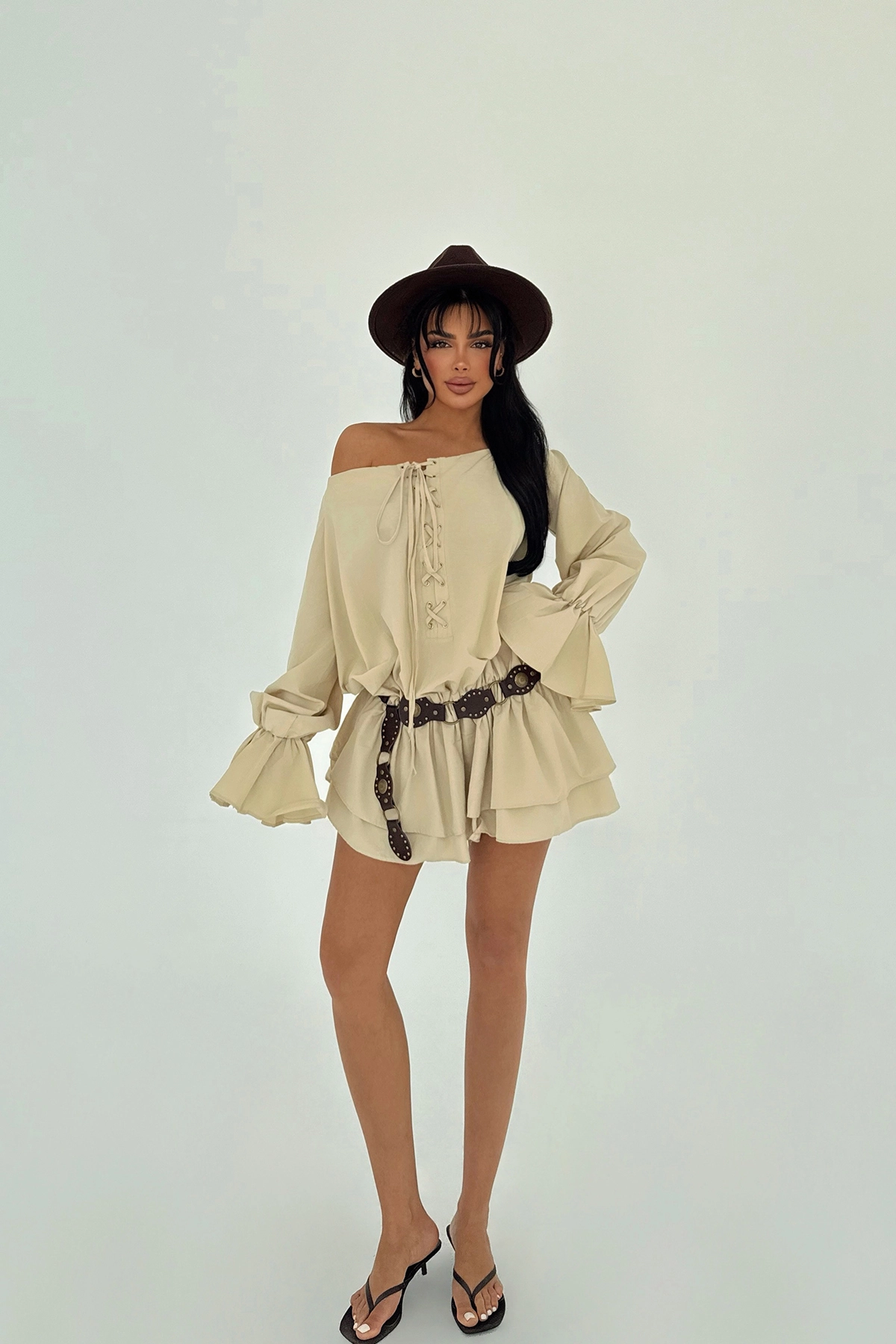 Lace Detail Dress - Producer: EYYO ATELIER - Wholesale Women Clothes - TheBS Women