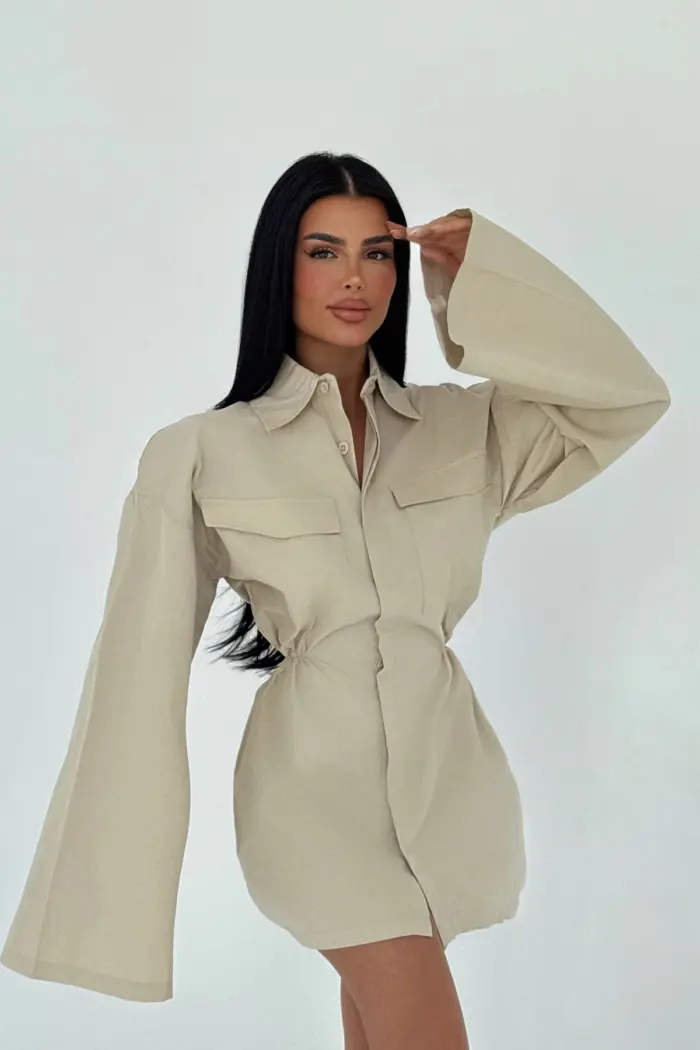 Shirt Collar Dress - Producer: EYYO ATELIER - Wholesale Women Clothes - TheBS Women