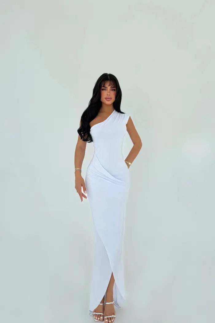 White Eldoris Dress - Producer: EYYO ATELIER - Wholesale Women Clothes - TheBS Women