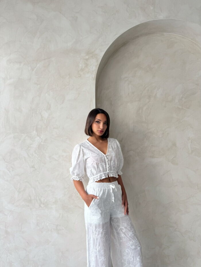 Floral Detailed Embroidered Blouse - Producer: Topshow - Wholesale Women Clothes - TheBS Women