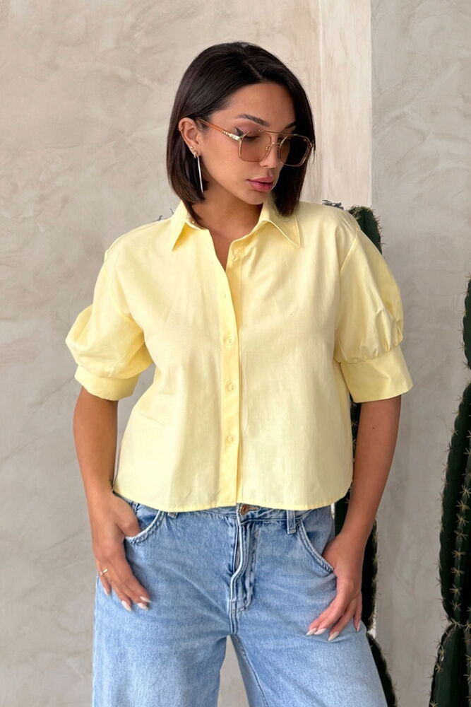 Back Butterfly Detailed Shirt - Producer: Topshow - Wholesale Women Clothes - TheBS Women