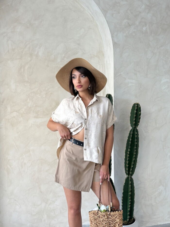 D 2789 Embroidered Shirt -Pattern 2 - Producer: Topshow - Wholesale Women Clothes - TheBS Women