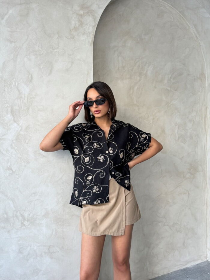 D 2789 Embroidered Shirt -Pattern 2 - Producer: Topshow - Wholesale Women Clothes - TheBS Women
