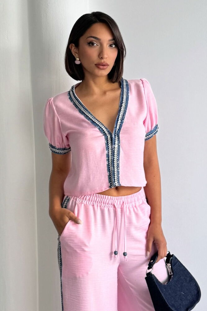 Denim Detailed Jacket - Producer: Topshow - Wholesale Women Clothes - TheBS Women