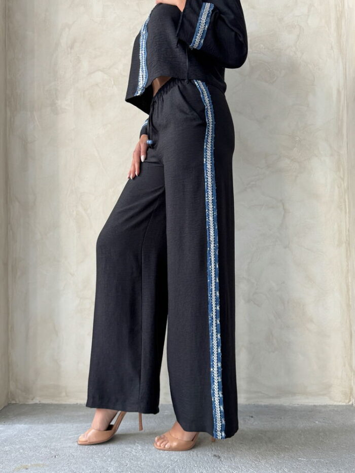 Denim Striped Pants - Producer: Topshow - Wholesale Women Clothes - TheBS Women