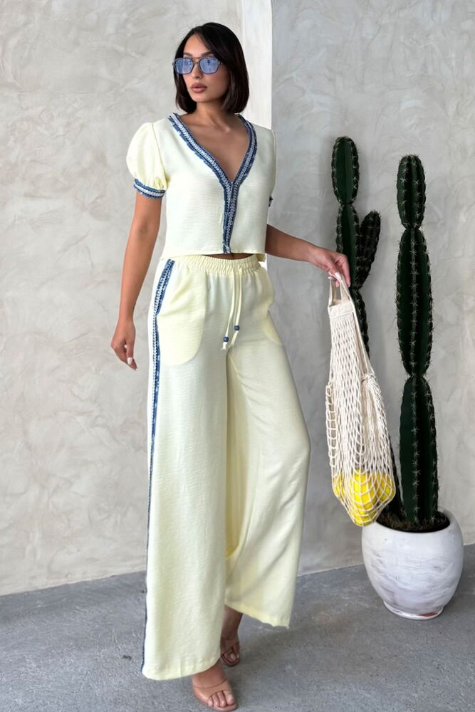 Denim Striped Pants - Producer: Topshow - Wholesale Women Clothes - TheBS Women