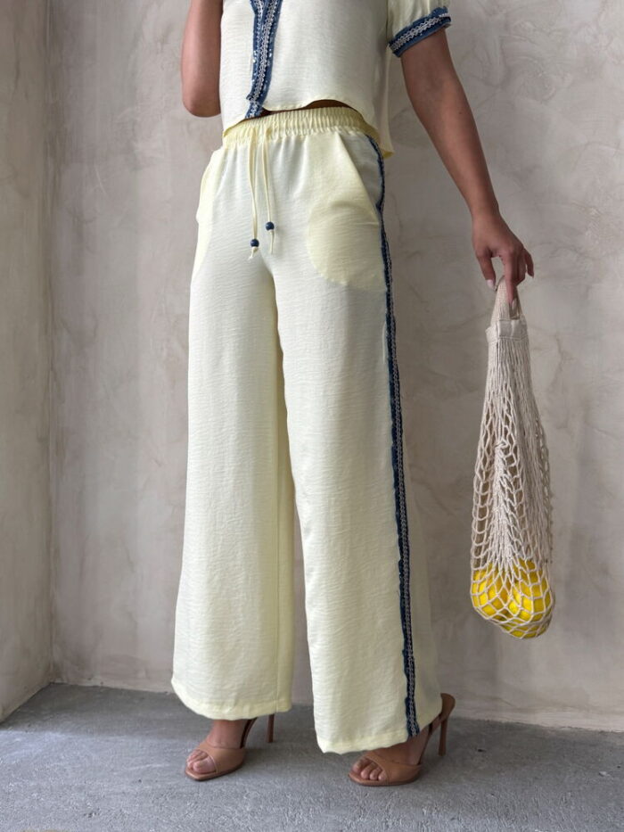 Denim Striped Pants - Producer: Topshow - Wholesale Women Clothes - TheBS Women