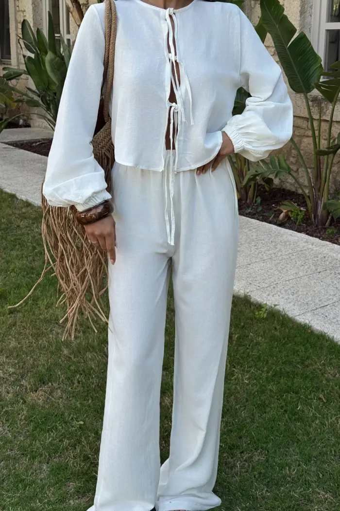 Tied Trouser Suit - Producer: EYYO ATELIER - Wholesale Women Clothes - TheBS Women