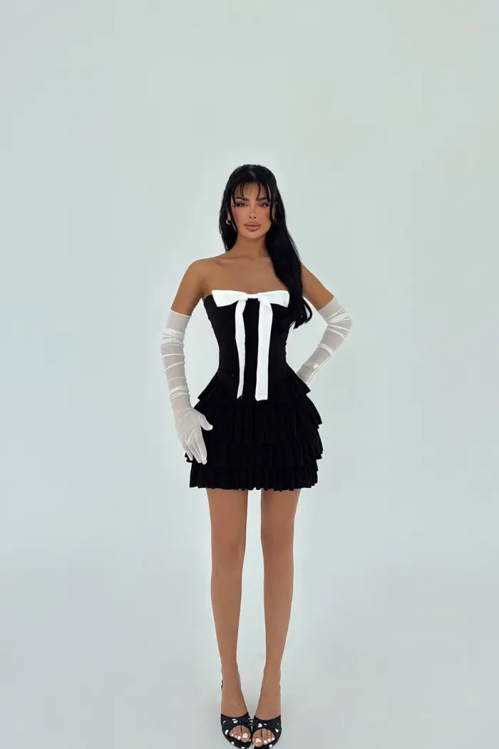 Strapless Dress With Gloves - Producer: EYYO ATELIER - Wholesale Women Clothes - TheBS Women