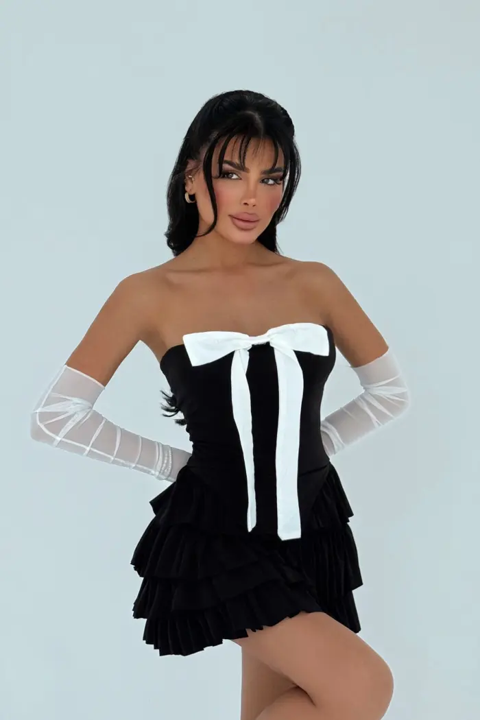 Strapless Dress With Gloves - Producer: EYYO ATELIER - Wholesale Women Clothes - TheBS Women