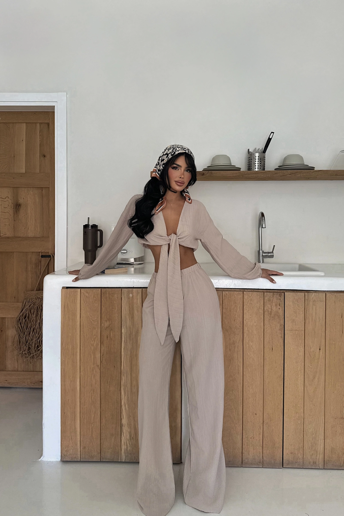 Adelina Tie-Up Suit - Producer: EYYO ATELIER - Wholesale Women Clothes - TheBS Women