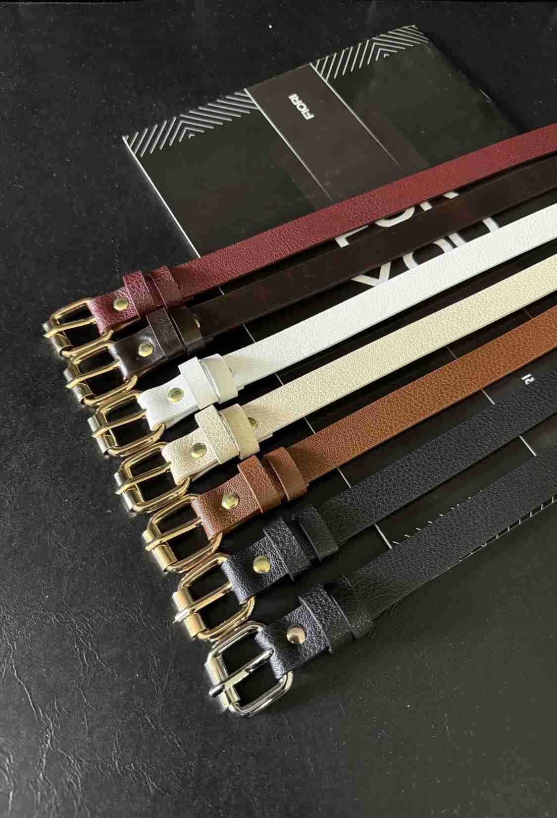 Slim Women's Belt With Square Buckle - Brand: Fiori - Women & Kids, Baby Clothes Wholesale - TheBS Women