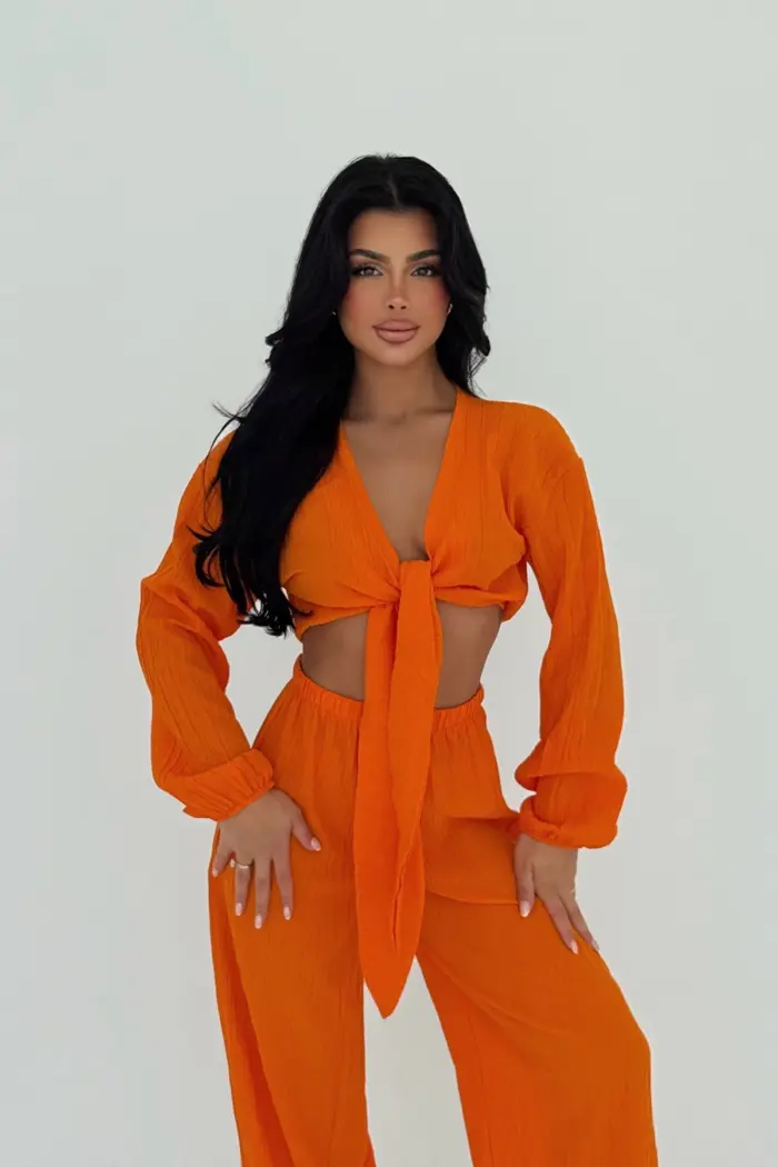 Adelina Tie-Up Suit - Producer: EYYO ATELIER - Wholesale Women Clothes - TheBS Women