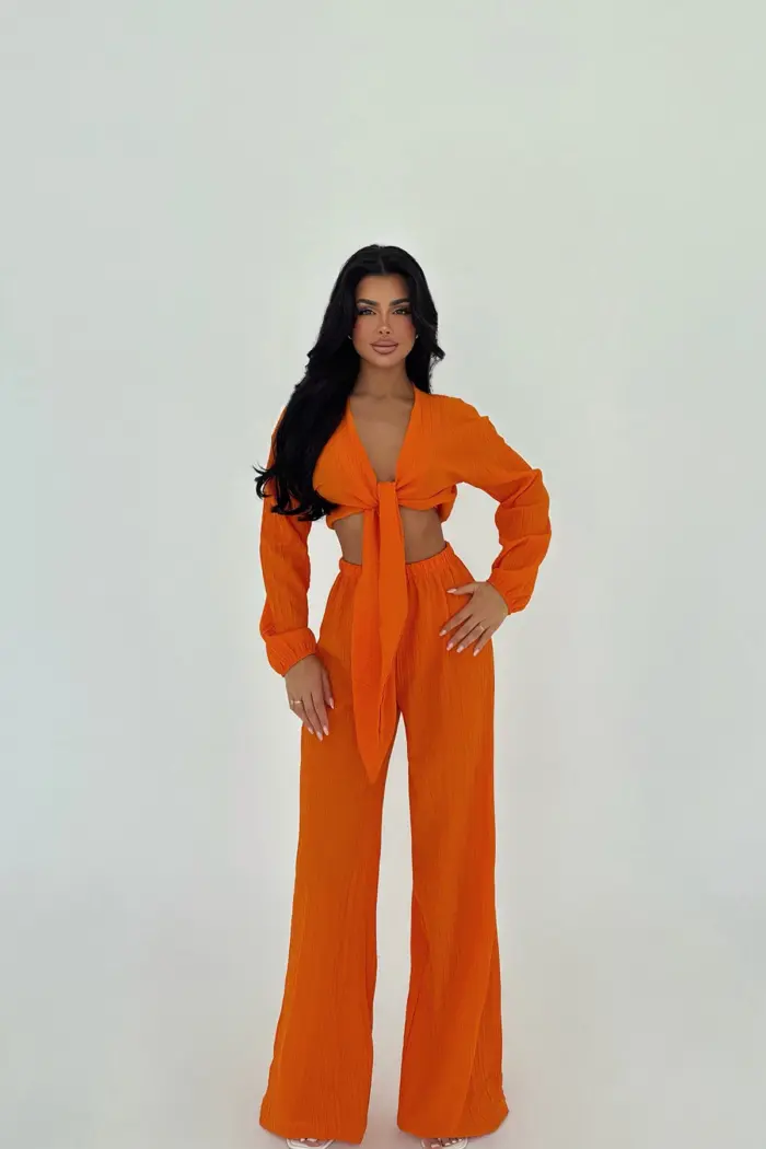 Adelina Tie-Up Suit - Producer: EYYO ATELIER - Wholesale Women Clothes - TheBS Women