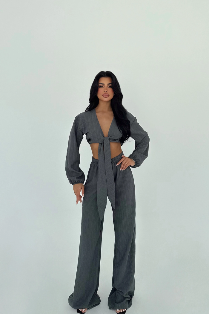 Adelina Tie-Up Suit - Producer: EYYO ATELIER - Wholesale Women Clothes - TheBS Women