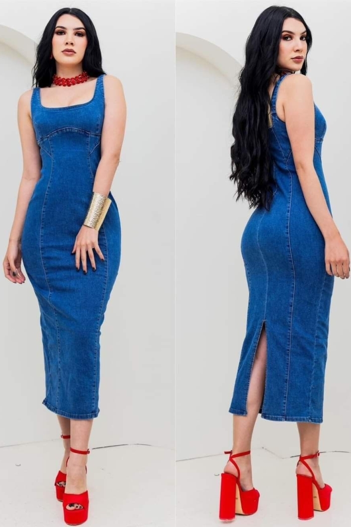 Denim Dress - Producer: My Jest Fashion - Wholesale Women Clothes - TheBS Women