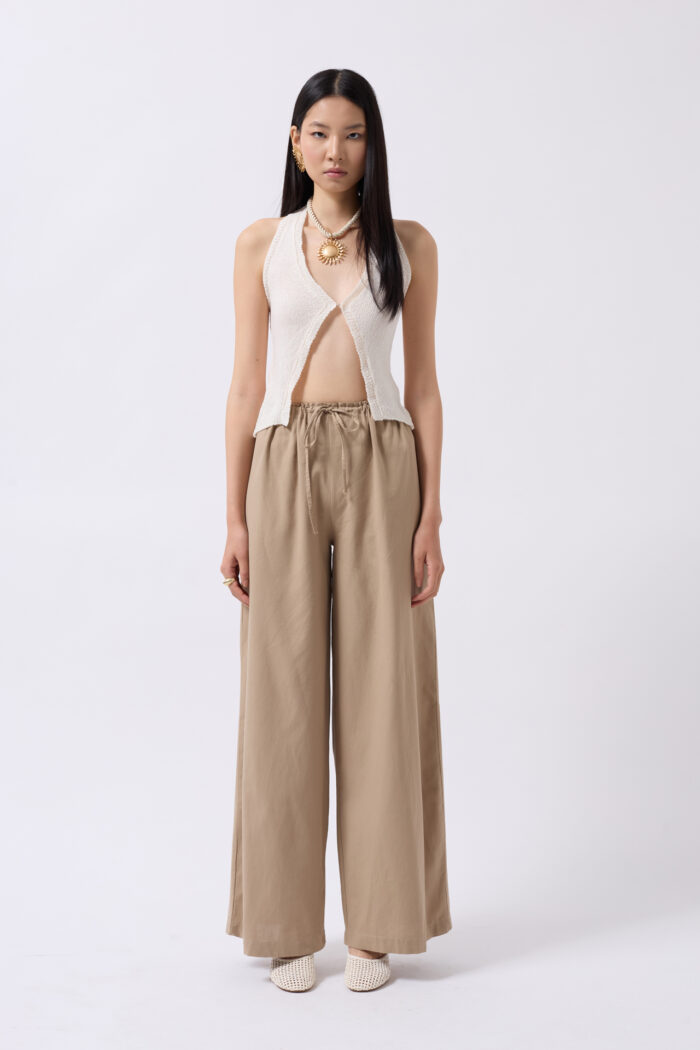 Lace Detail Cotton Pants - Producer: Black Fashion - Wholesale Women Clothes - TheBS Women