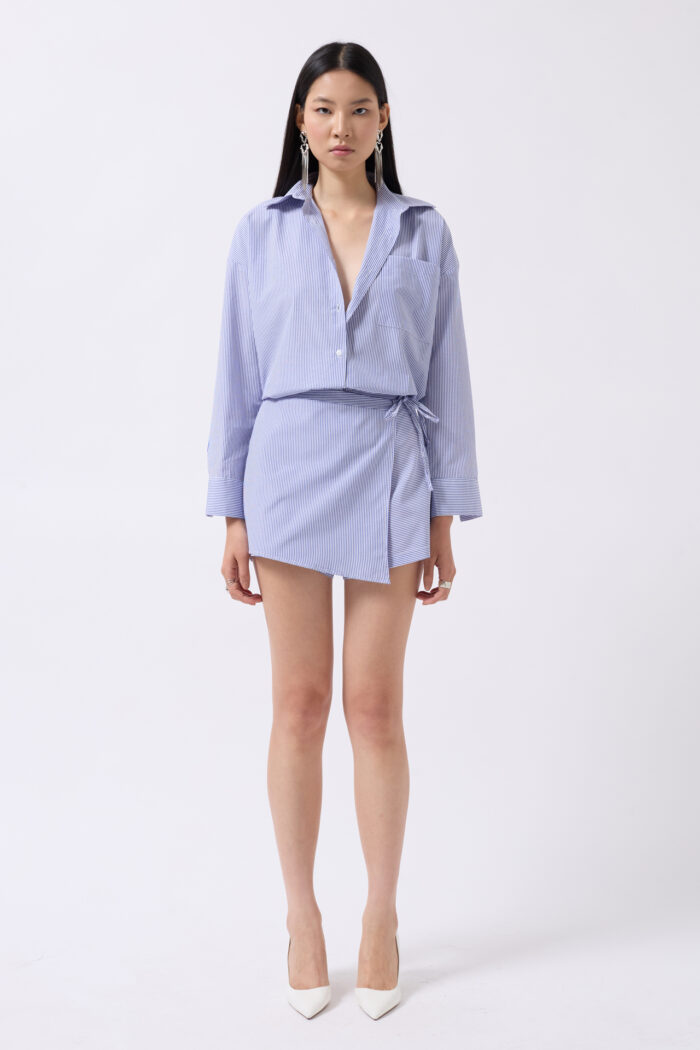 Tie Detail Skirt - Navy - Producer: Black Fashion - Wholesale Women Clothes - TheBS Women