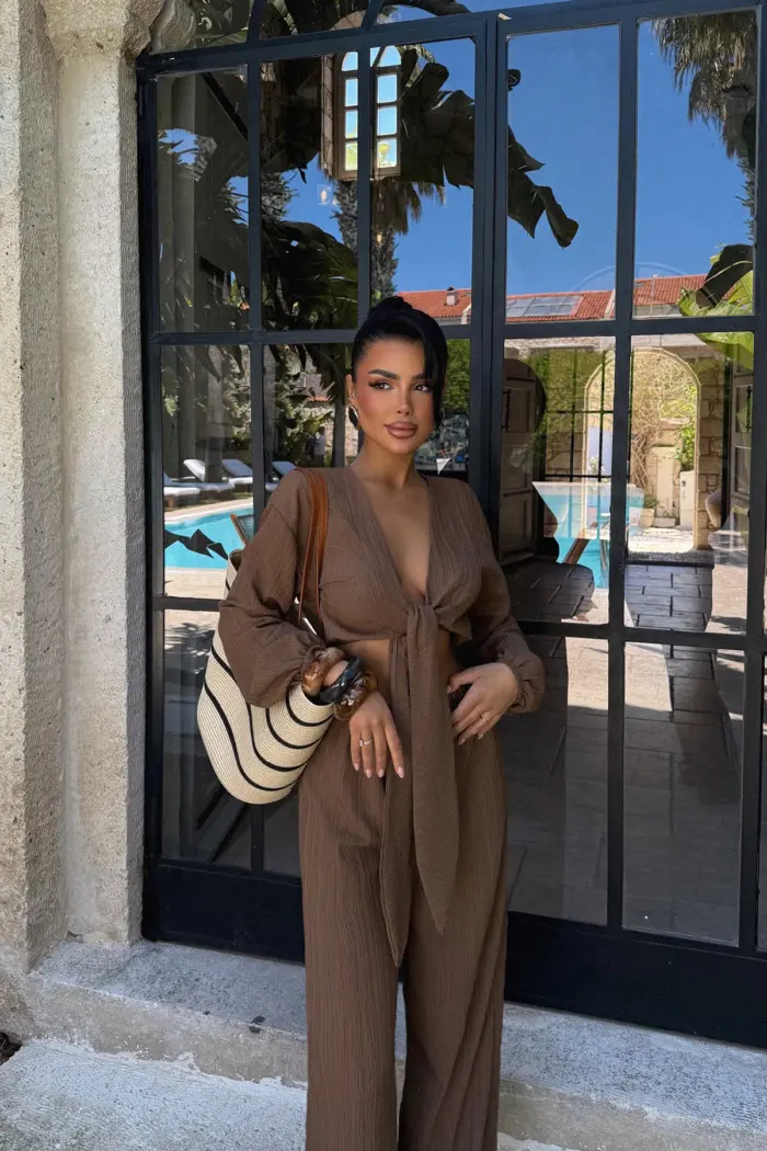 Adelina Tie-Up Suit - Producer: EYYO ATELIER - Wholesale Women Clothes - TheBS Women