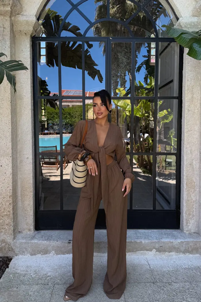 Adelina Tie-Up Suit - Producer: EYYO ATELIER - Wholesale Women Clothes - TheBS Women