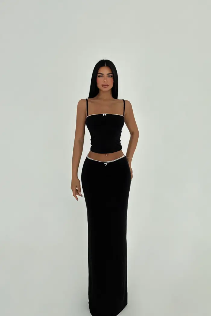 Skirted Set - Black - Producer: EYYO ATELIER - Wholesale Women Clothes - TheBS Women