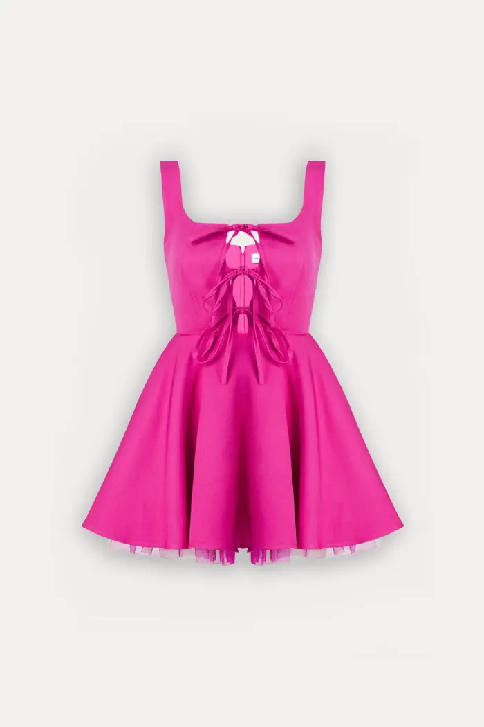 Strap Back Detail Dress - Producer: EYYO ATELIER - Wholesale Women Clothes - TheBS Women