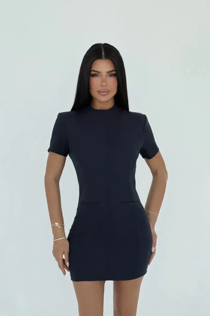 Mini Dress - Navy - Producer: EYYO ATELIER - Wholesale Women Clothes - TheBS Women