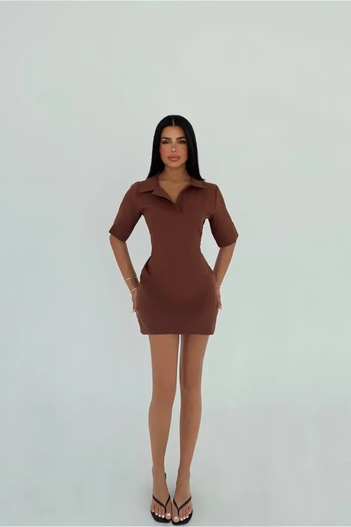 Shirt Collar Dress - Producer: EYYO ATELIER - Wholesale Women Clothes - TheBS Women