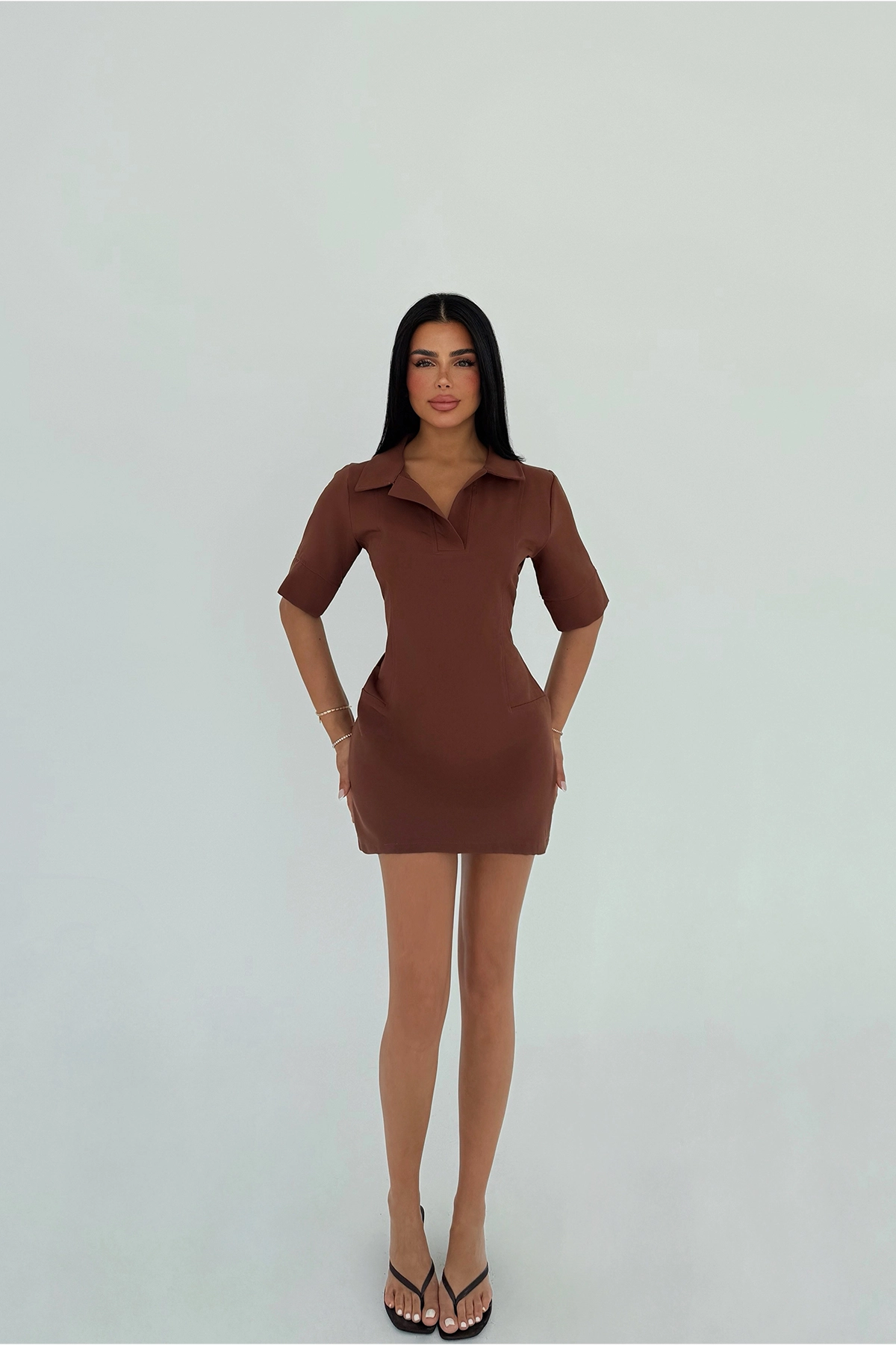 Shirt Collar Dress - Producer: EYYO ATELIER - Wholesale Women Clothes - TheBS Women