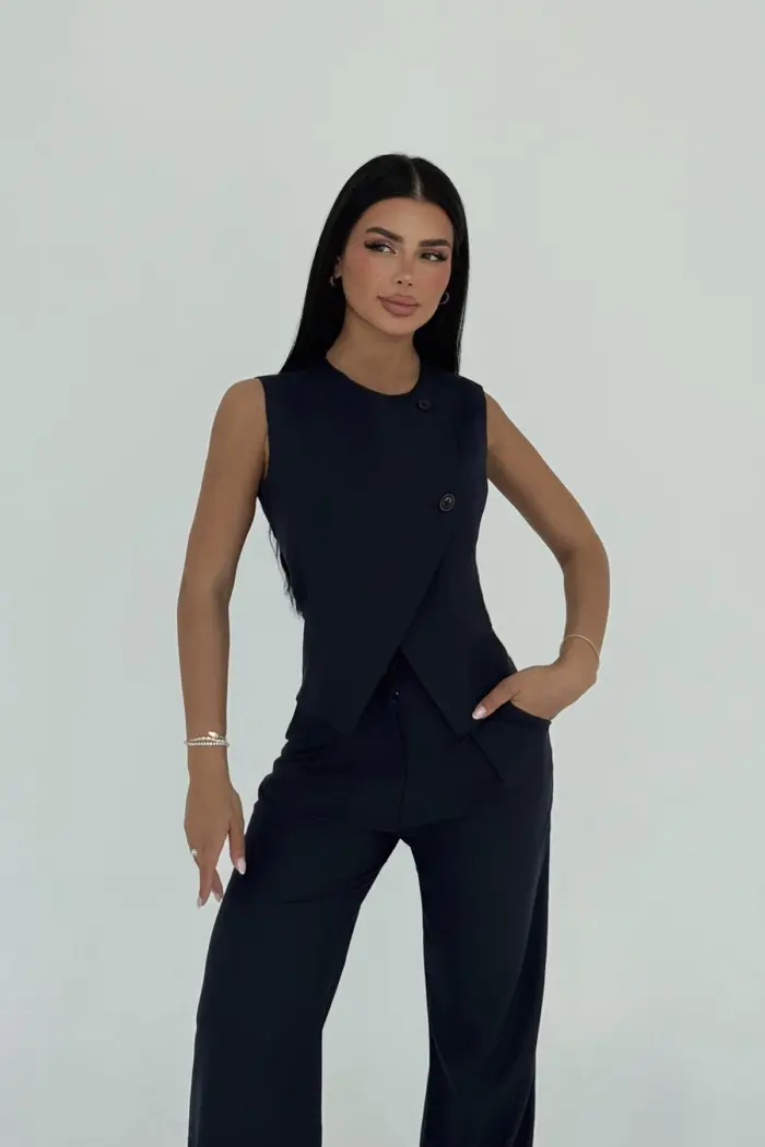 Navy Marly Suit - Producer: EYYO ATELIER - Wholesale Women Clothes - TheBS Women