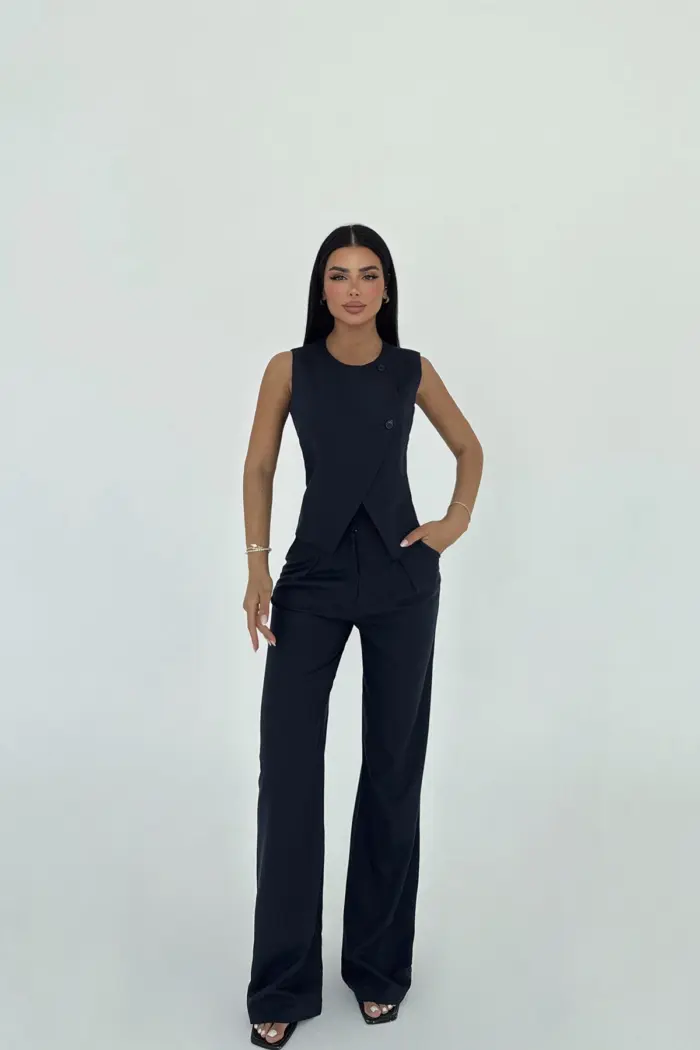 Navy Marly Suit - Producer: EYYO ATELIER - Wholesale Women Clothes - TheBS Women