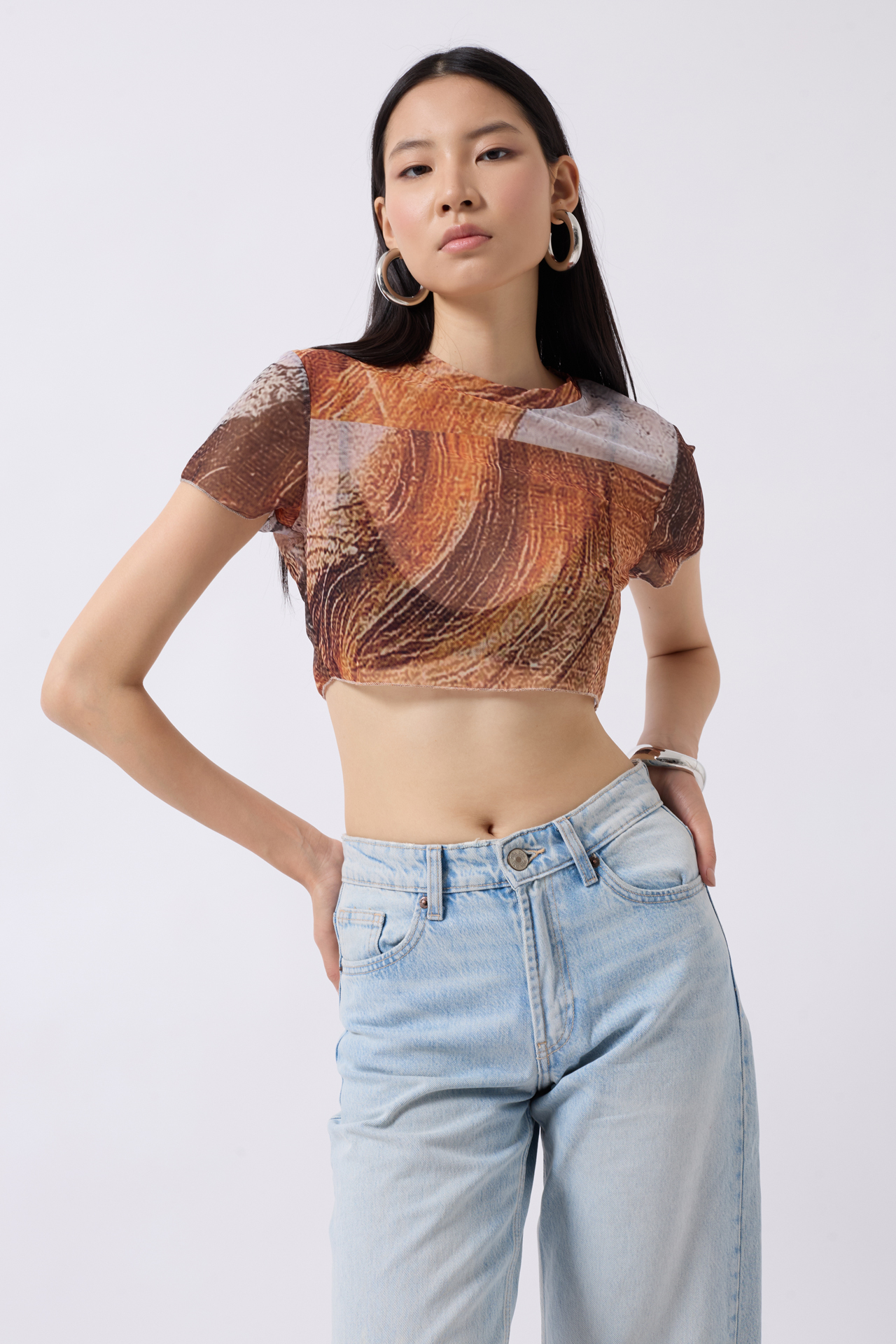Patterned Tulle Blouse - Producer: Black Fashion - Wholesale Women Clothes - TheBS Women