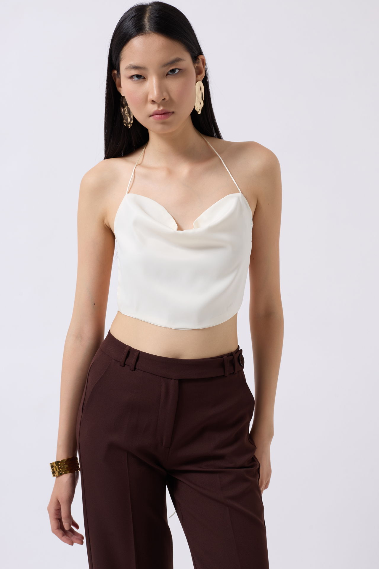 Off Shoulder Collar Back Detail Blouse - Producer: Black Fashion - Wholesale Women Clothes - TheBS Women