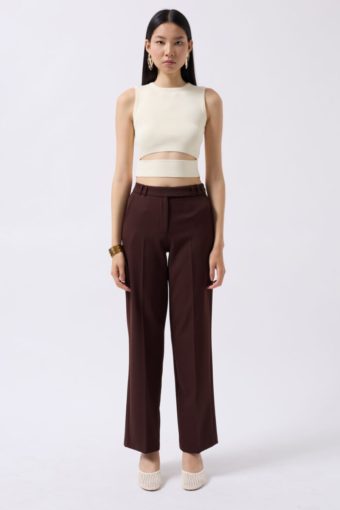 Window Detail Knitwear Blouse Crop Top - Producer: Black Fashion - Wholesale Women Clothes - TheBS Women