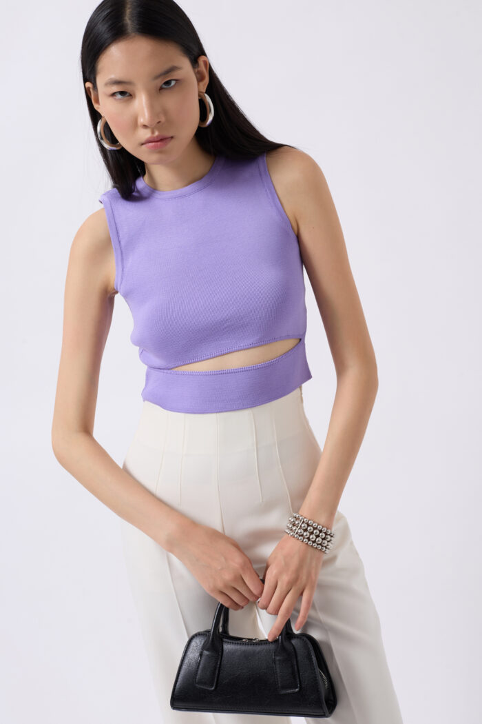 Window Detail Knitwear Blouse Crop Top - Producer: Black Fashion - Wholesale Women Clothes - TheBS Women