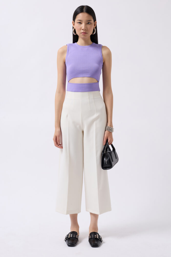 Window Detail Knitwear Blouse Crop Top - Producer: Black Fashion - Wholesale Women Clothes - TheBS Women