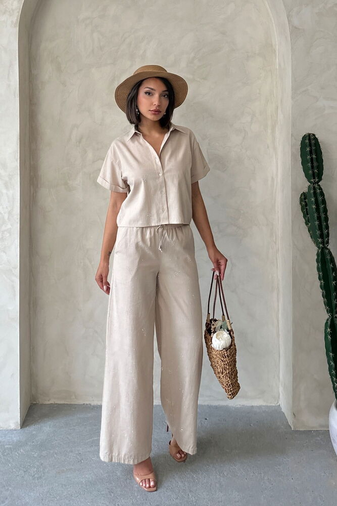 BowPrinted Pants -