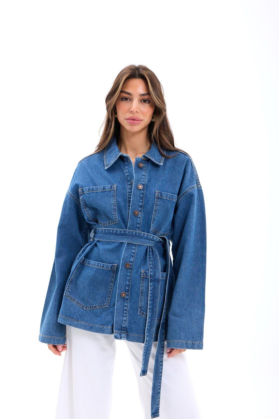 Denim Jacket - Blue - Brand: Fame - Women & Kids, Baby Clothes Wholesale - TheBS Women
