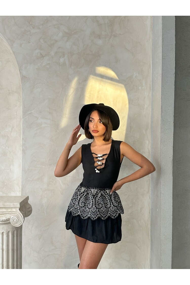 Embroidered Sleeveless Blouse - Producer: Topshow - Wholesale Women Clothes - TheBS Women